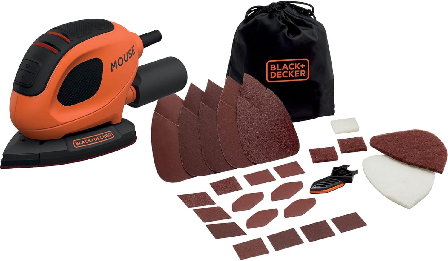 Black+Decker Lijadora de Detalles 55W 10 Accesorios