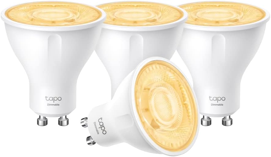 Pack 4 Tapo L610 Bombilla LED Inteligente GU10 Regulable 3,5W