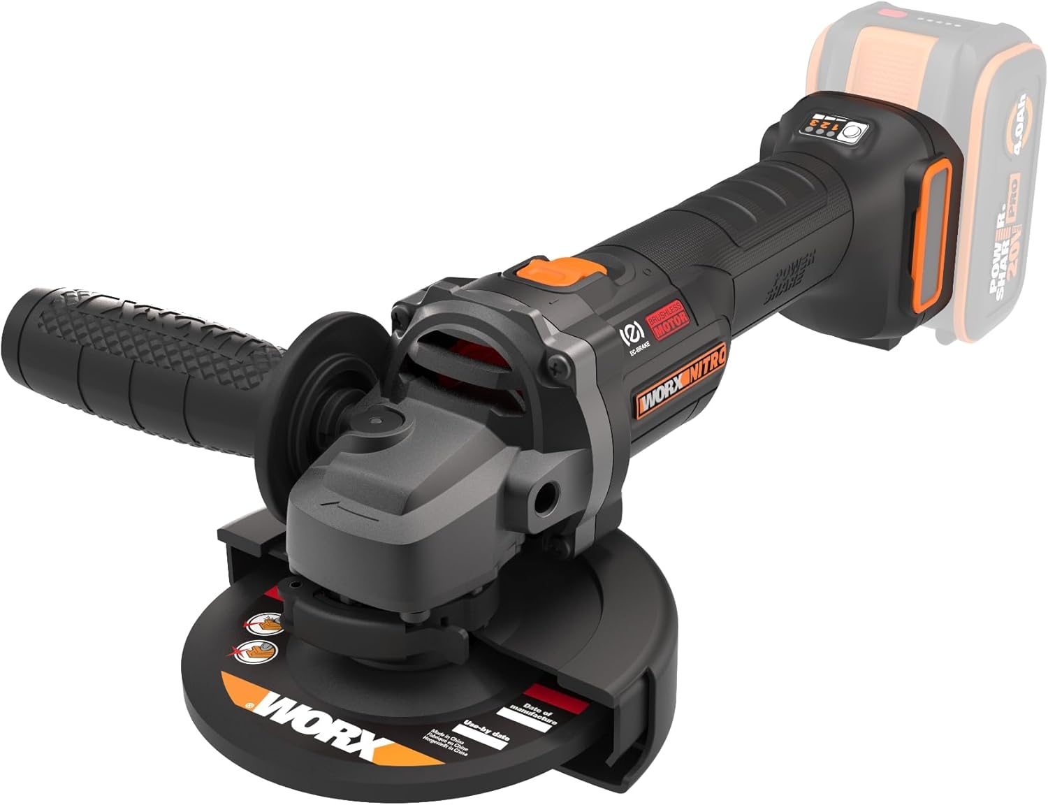 Worx WX814.9 Amoladora Angular Brushless 20V 125mm