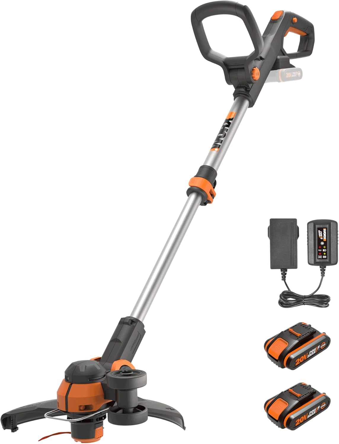 Worx WG163E Desbrozadora y Cortabordes 2 en 1 20V 2Ah