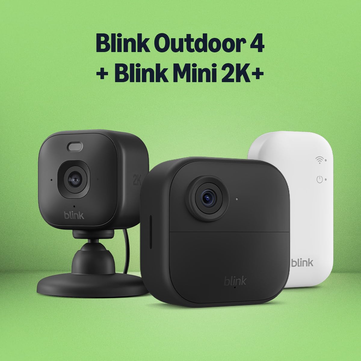 Blink Outdoor 4 Cámara + Blink Mini 2K+ Cámara con Sync Module Core