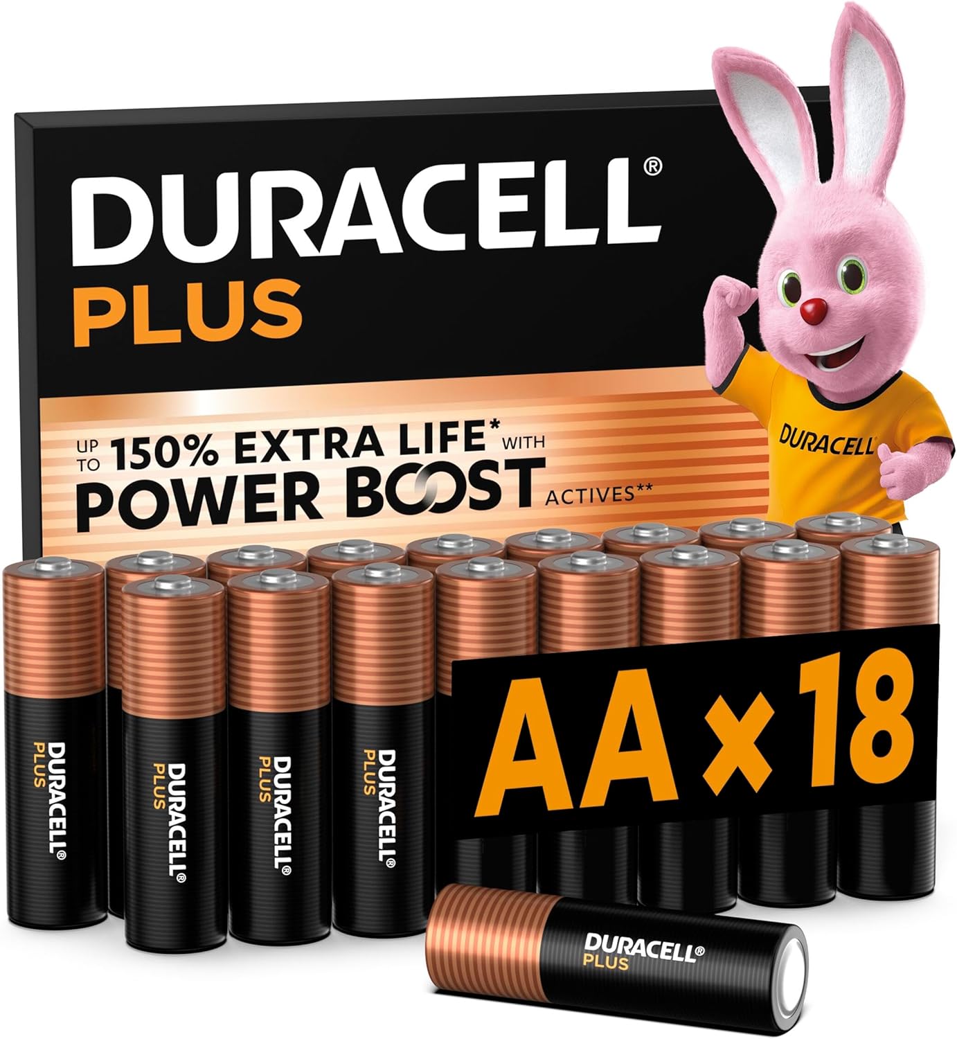 Duracell Plus Pilas Alcalinas AA