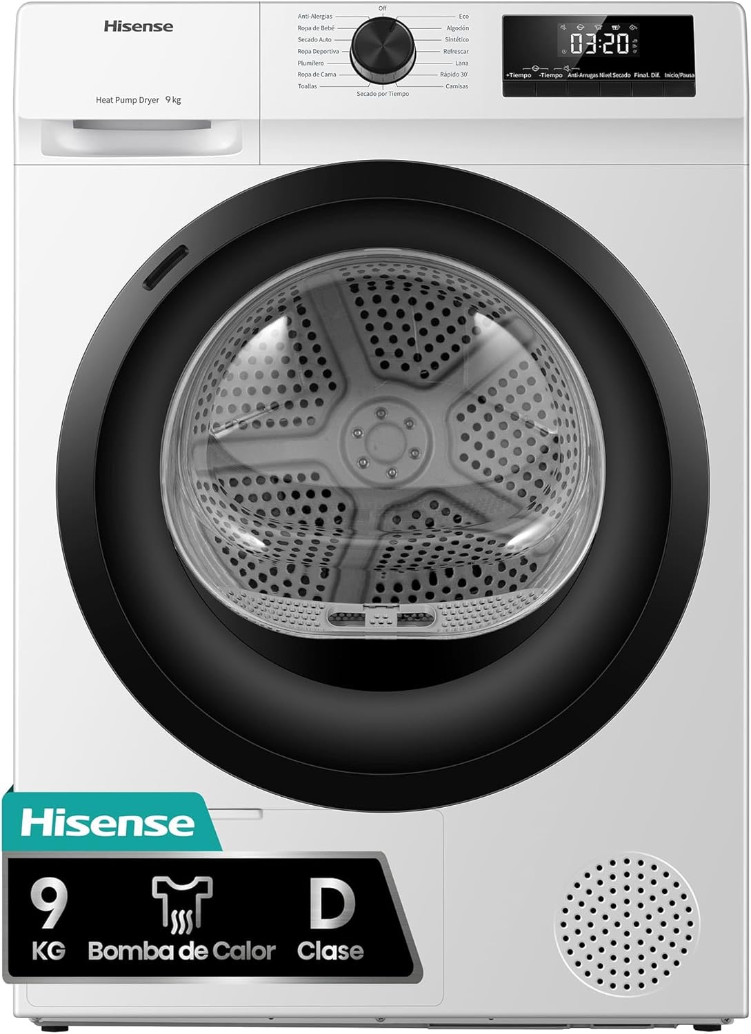 Hisense DHQE900UWDC Secadora Bomba de Calor 9 Kg