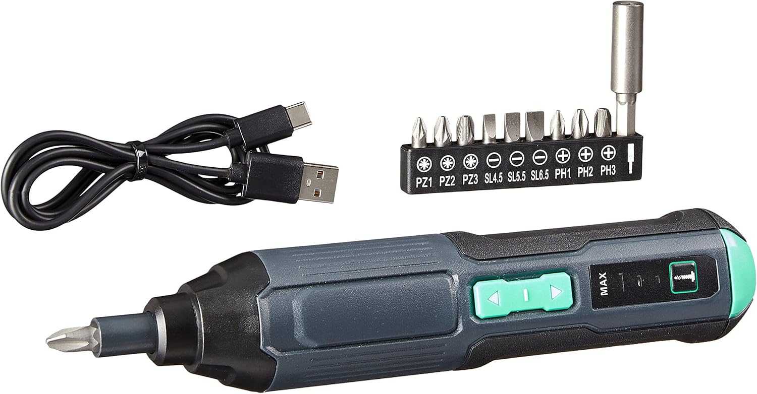 Amazon Basics by SKIL Destornillador Eléctrico de Precisión 10 Puntas