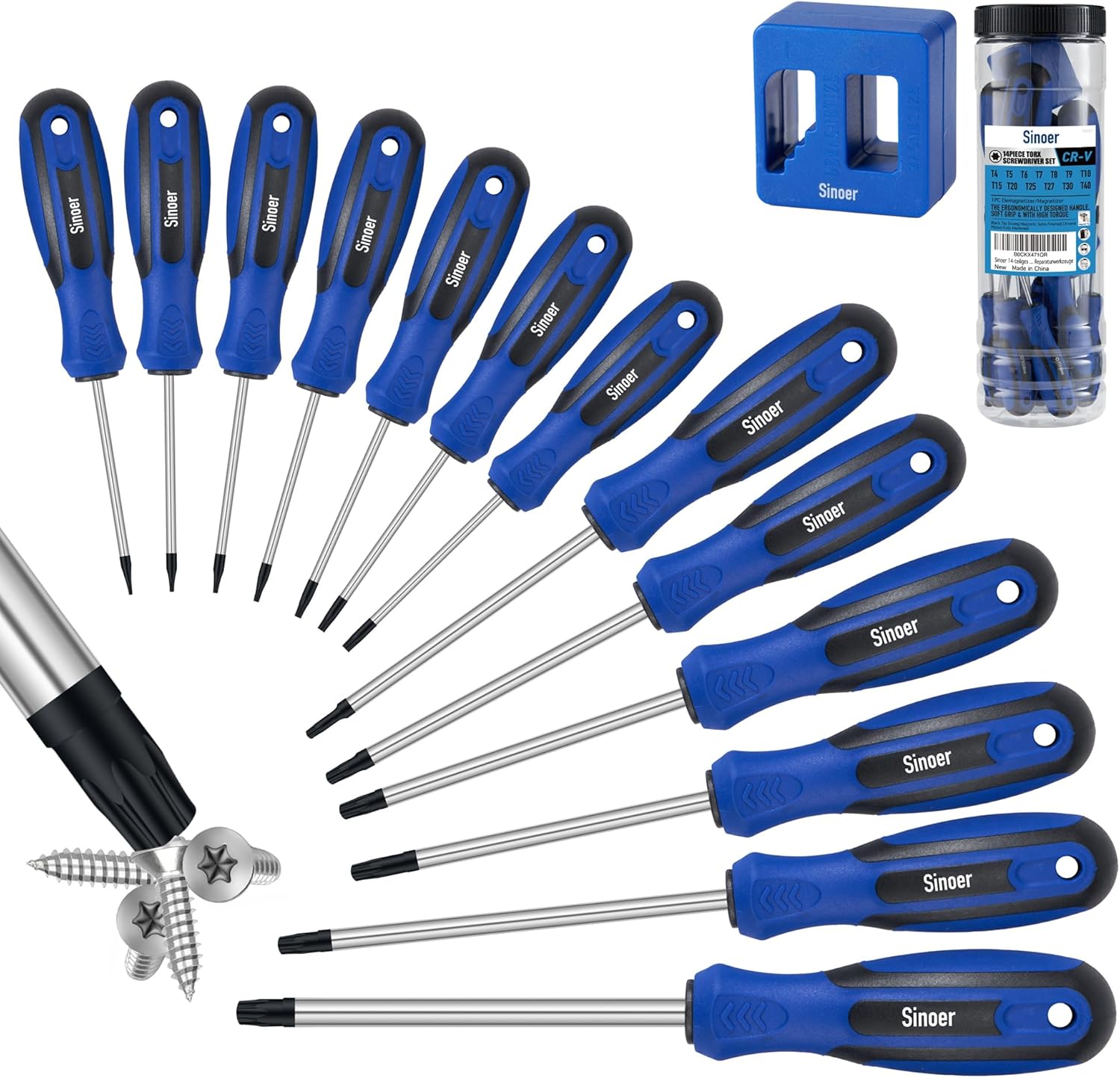 Draper Juego de Destornilladores Torx de Seguridad T6-T40 11 Piezas