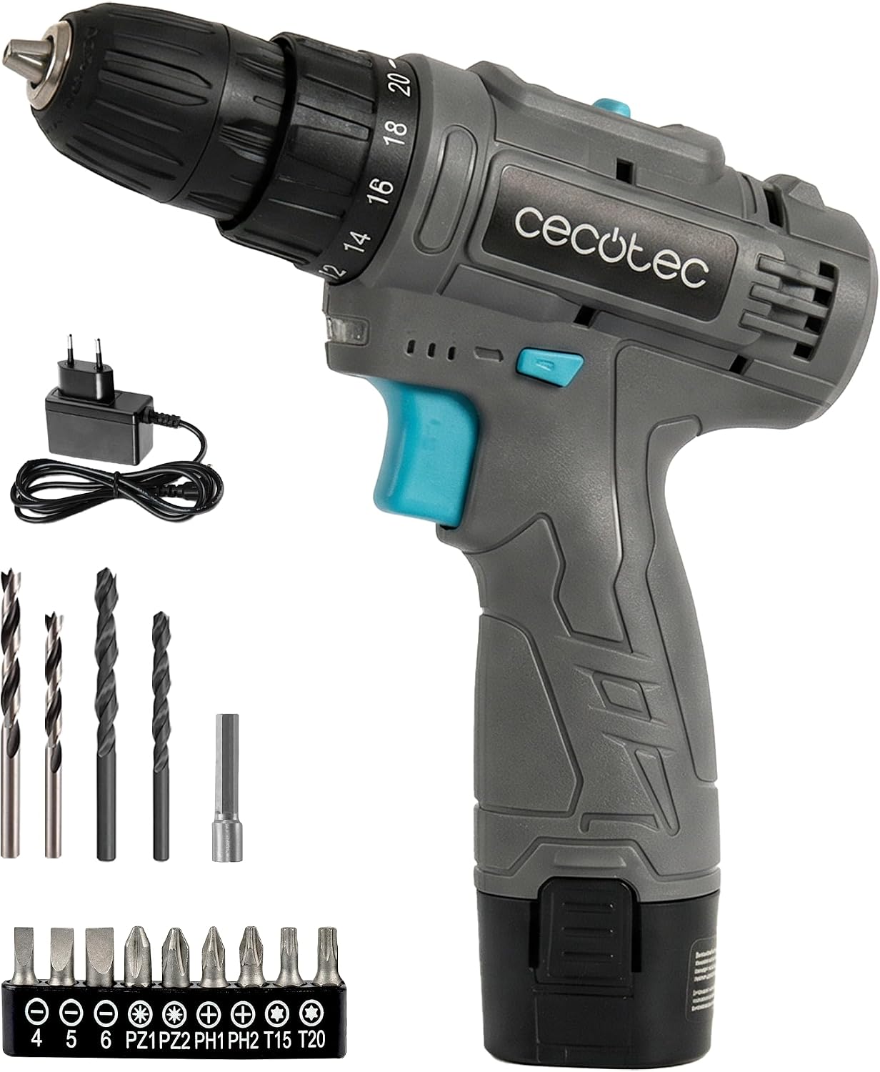 Cecotec Taladro a Batería PowerForce 1000 12V Negro
