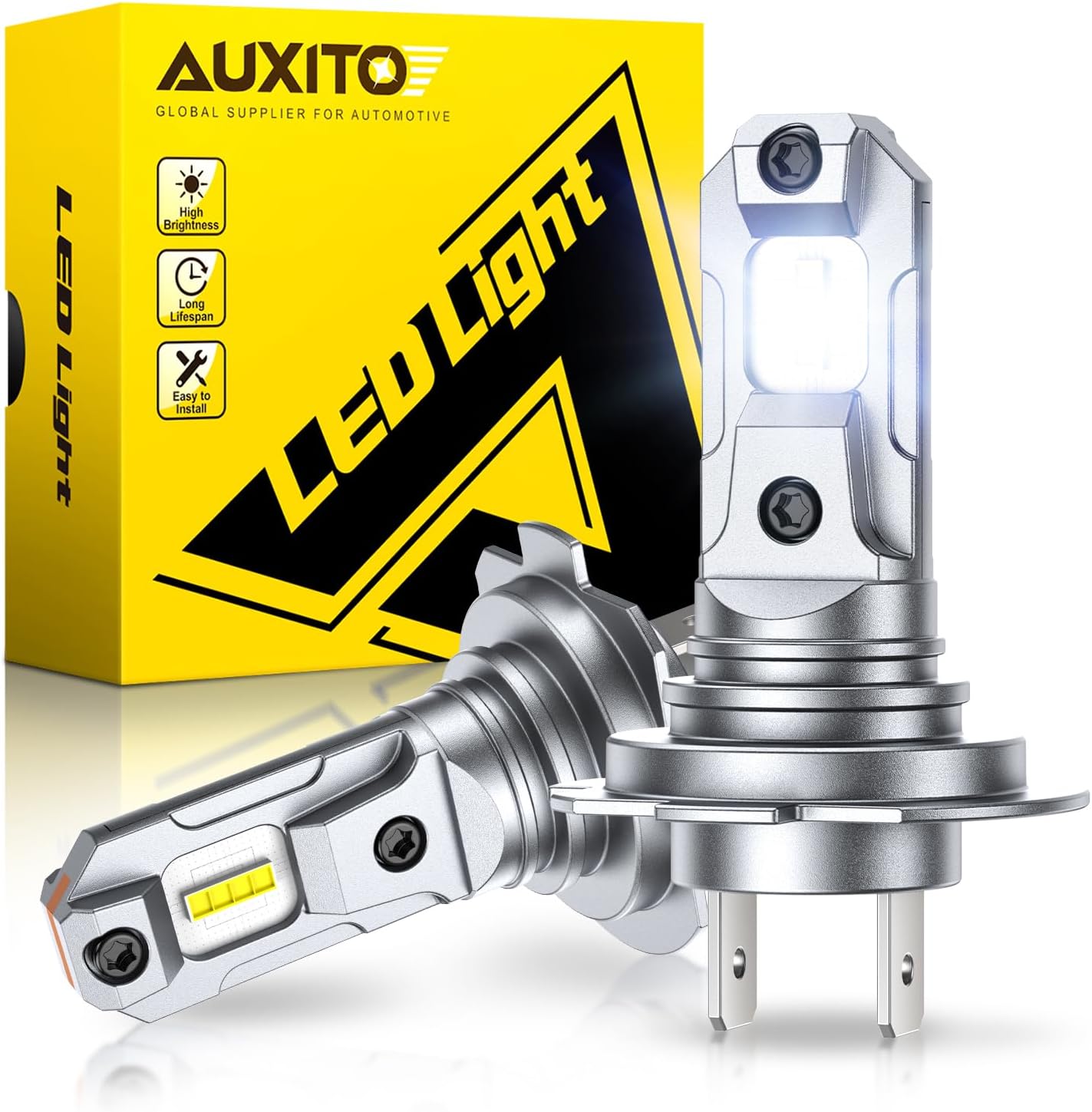 Pack 2 Bombillas H7 LED AUXITO 6500K
