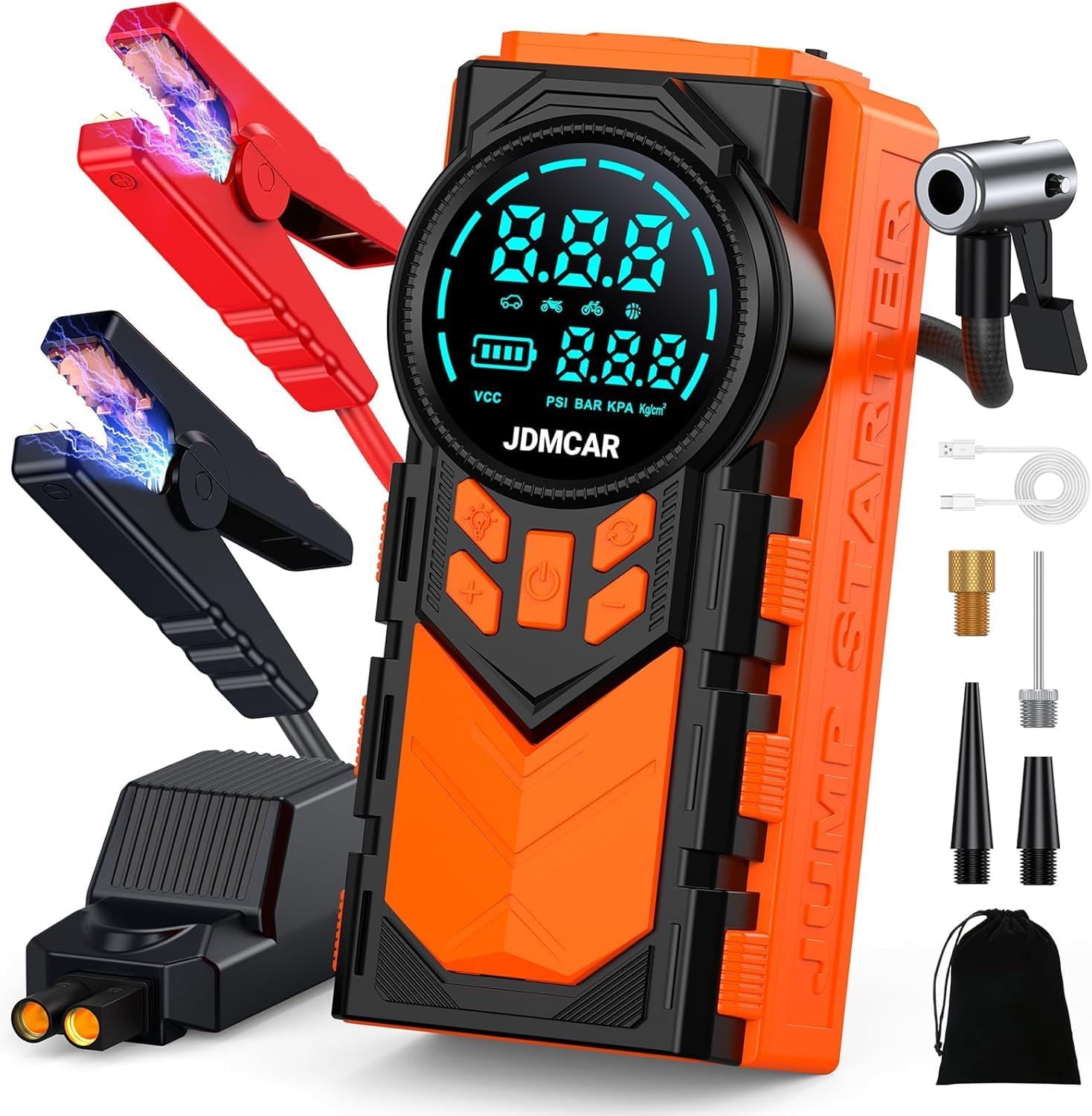 Arrancador de Batería JDMCAR 4 en 1 11000 A 12 V