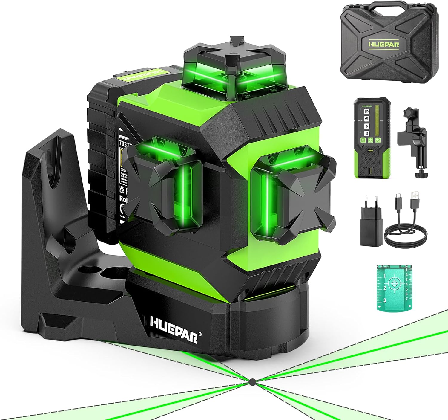 Nivel Láser Huepar 703TR 3x360