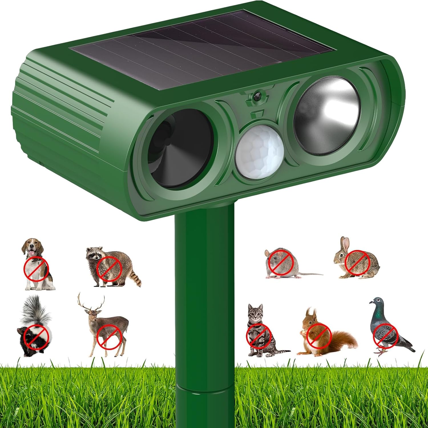 Ahuyentador Ultrasónico Solar Ivogdow RC-510