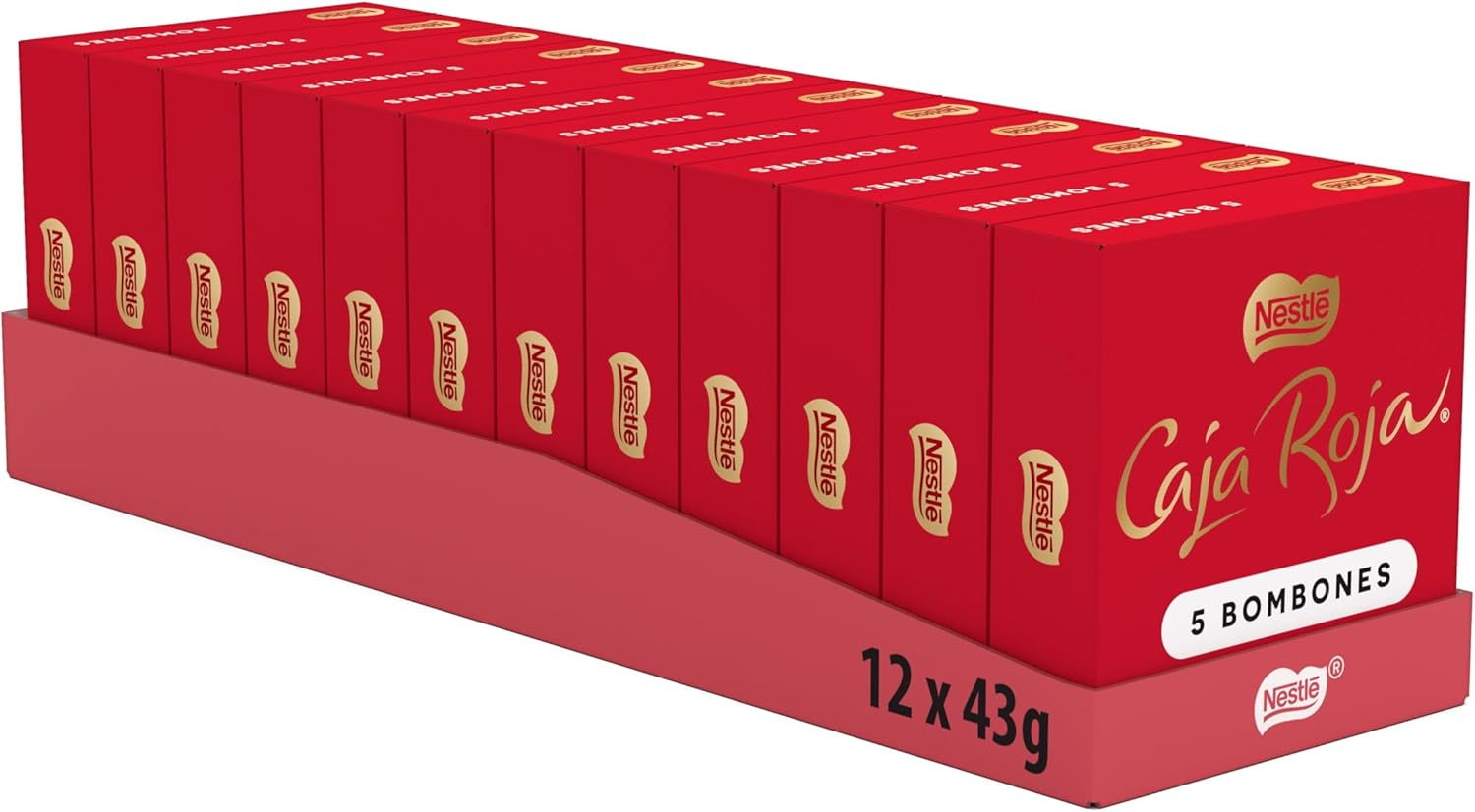 Nestlé Caja Roja bombones de chocolate – Pack de 12 x 45g 🇪🇸