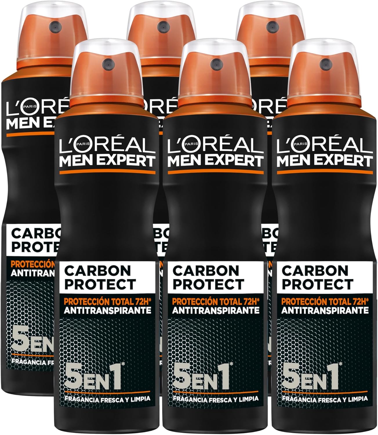 L’Oréal Paris, Desodorante Spray, para Hombre, Pack 6 x 150ml 🇪🇸