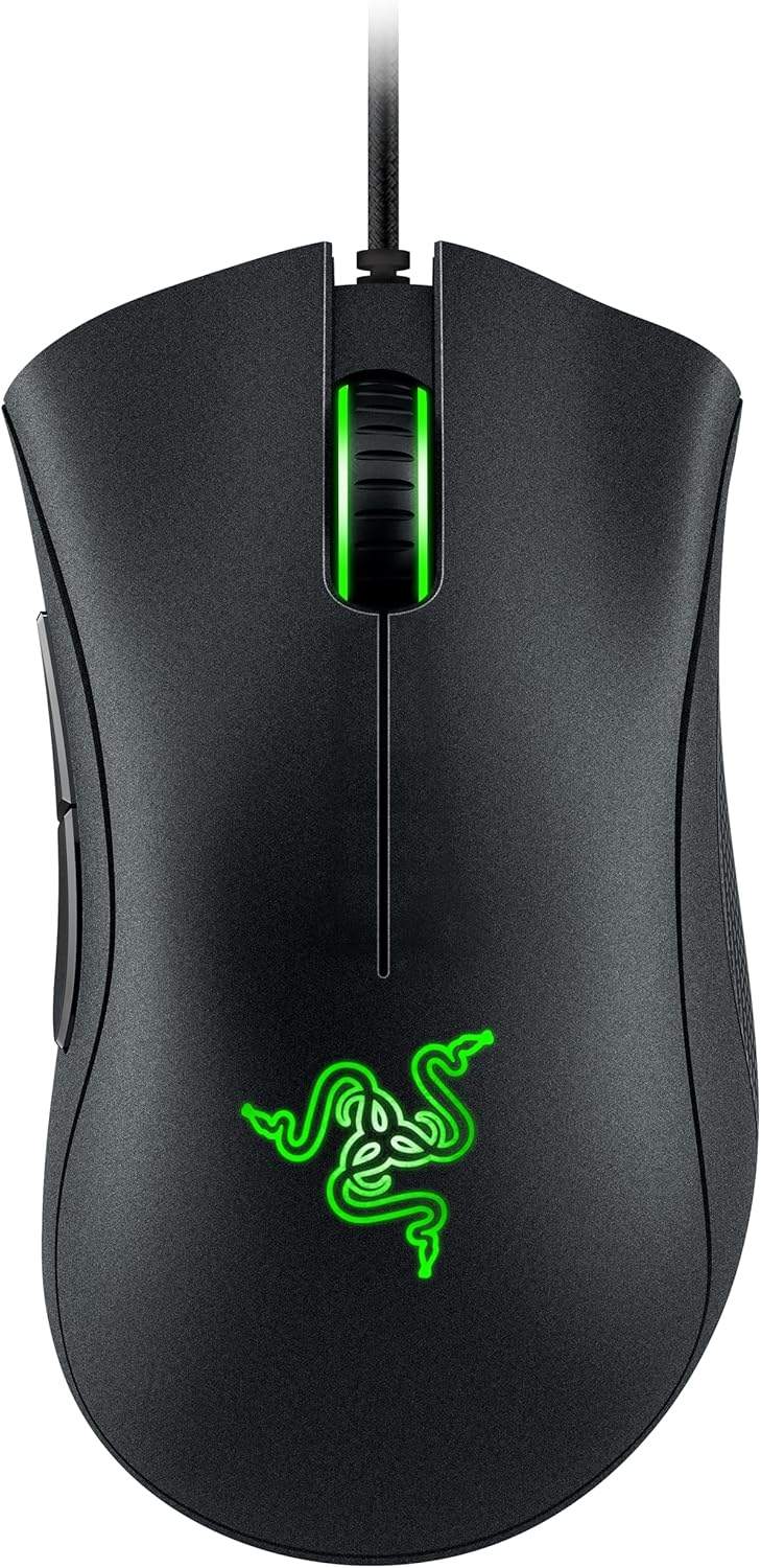 Razer DeathAdder Essential – Ratón Gaming con sensor óptico, 6400 DPI (5 botones prog