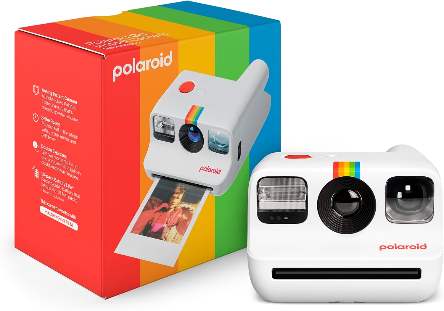 Polaroid Go Generation 2 Camara instantanea – Blanco (9097), Sólo cámara 🇪🇸