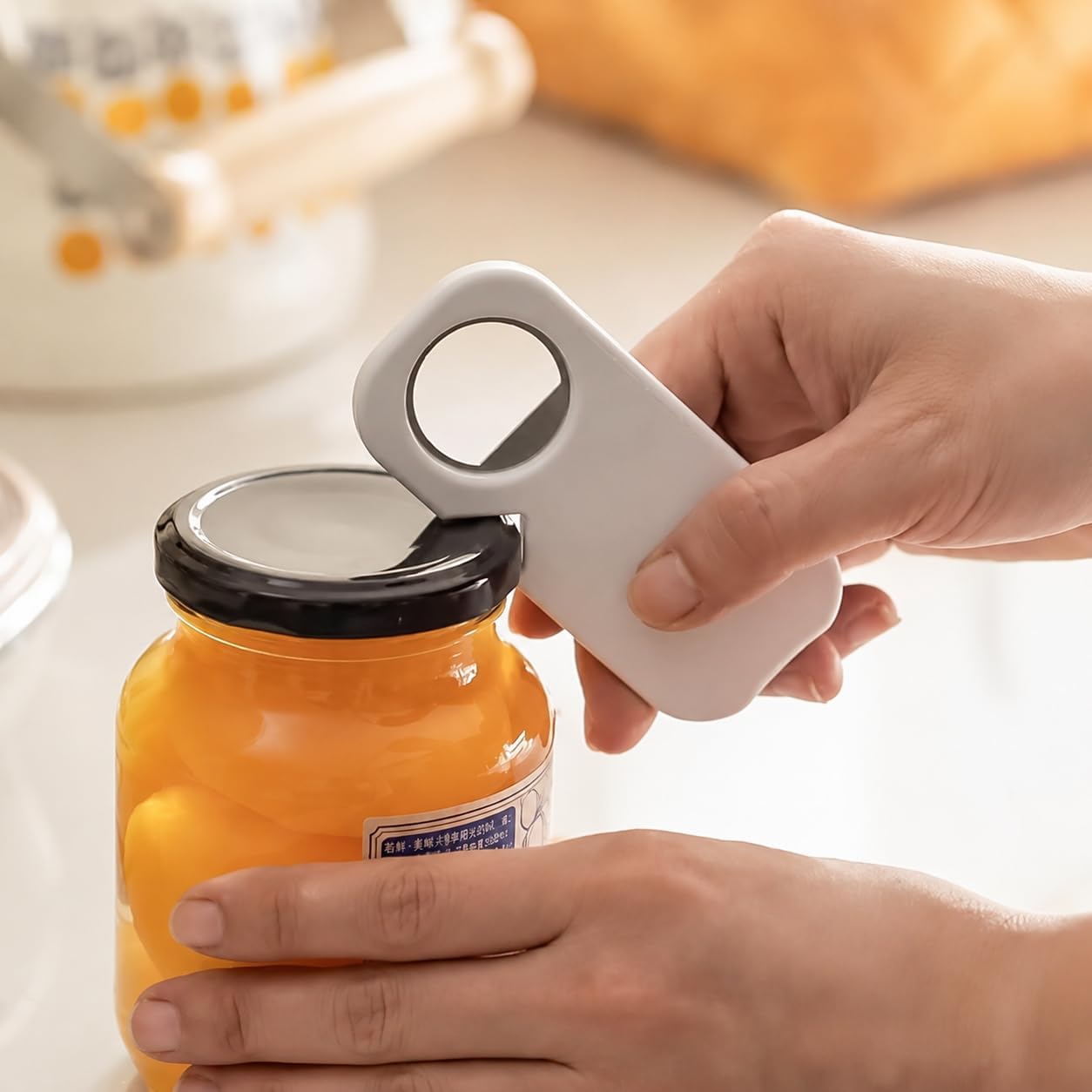 Abrebotellas magnético 3 en 1, abrelatas y más, utensilio de cocina manual de acero i