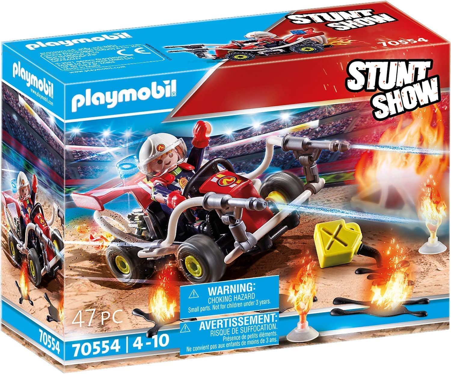 PLAYMOBIL Stuntshow 70554 Kart antincendio, Para niños de 4 a 10 años 🇪🇸