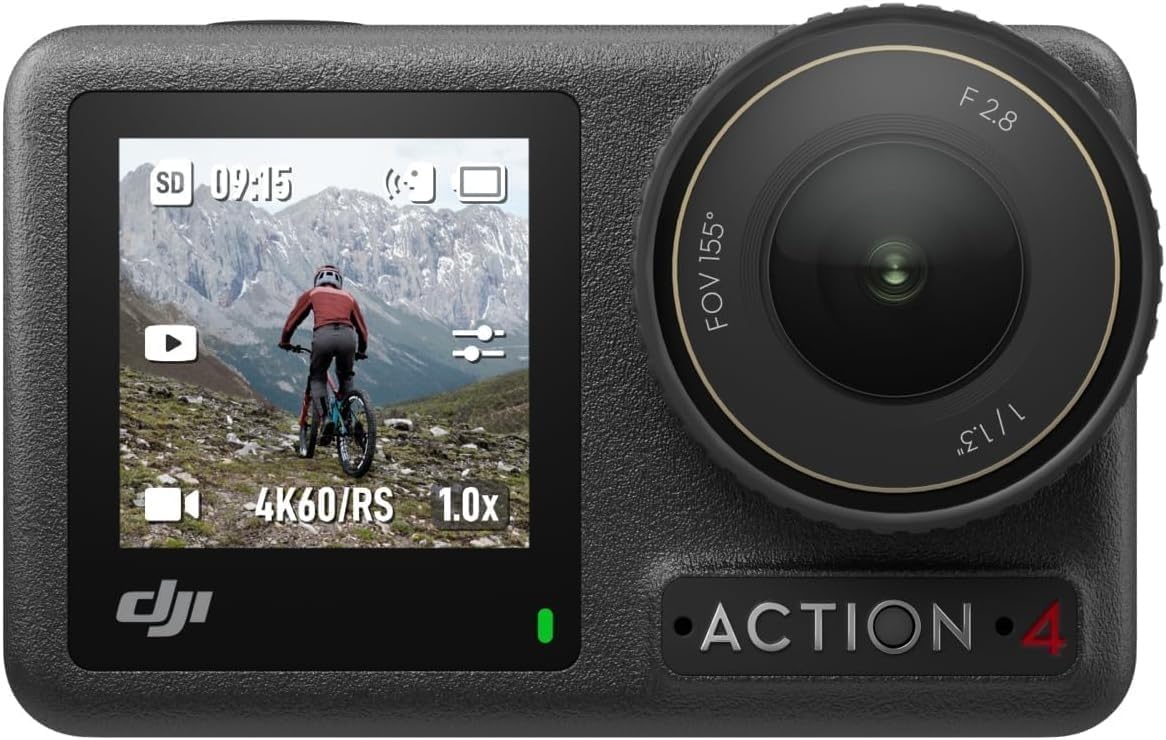 dji Osmo Action 4 Pack Esencial: cámara de acción Sumergible 4K/120 fps con un Sensor