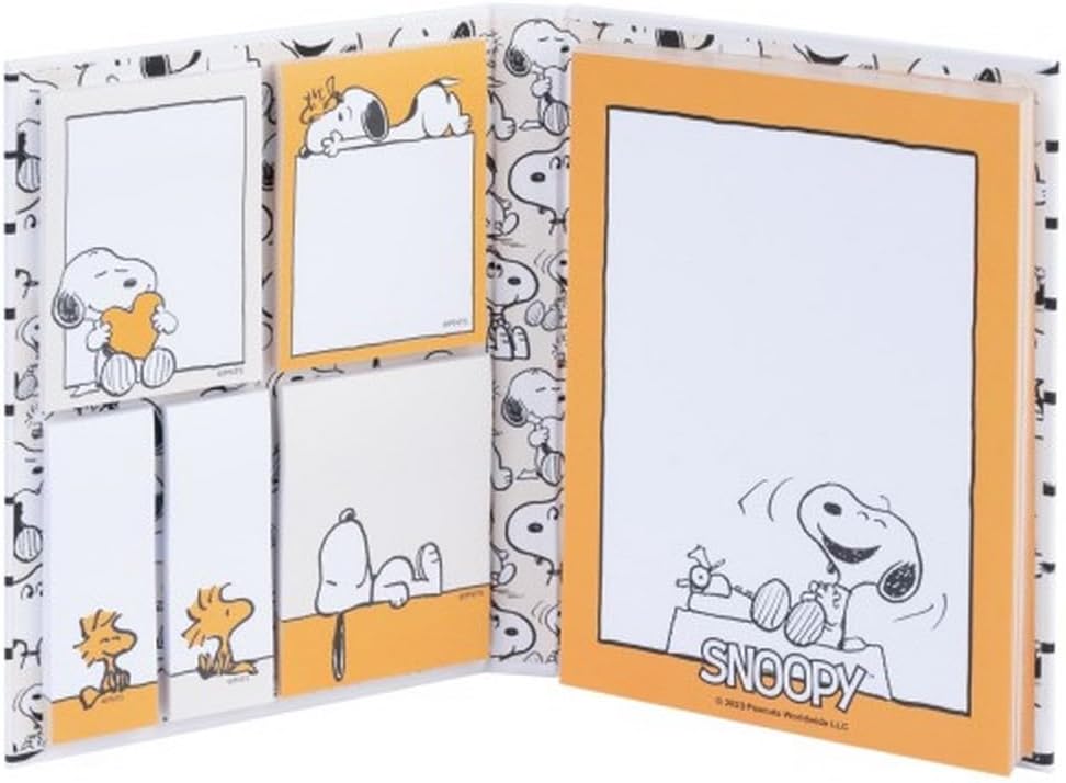 Grupo Erik Bloc de notas Adhesivas Snoopy – 6 tamaños diferentes notas adhesivas – No