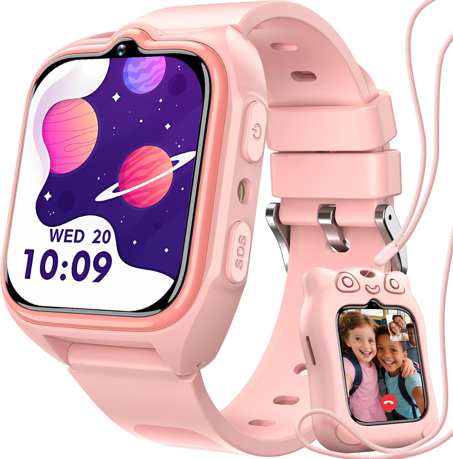 Blackview 4G Reloj Inteligente Niño con GPS, SOS, Videollamadas, Chat de Voz, 1.75” S