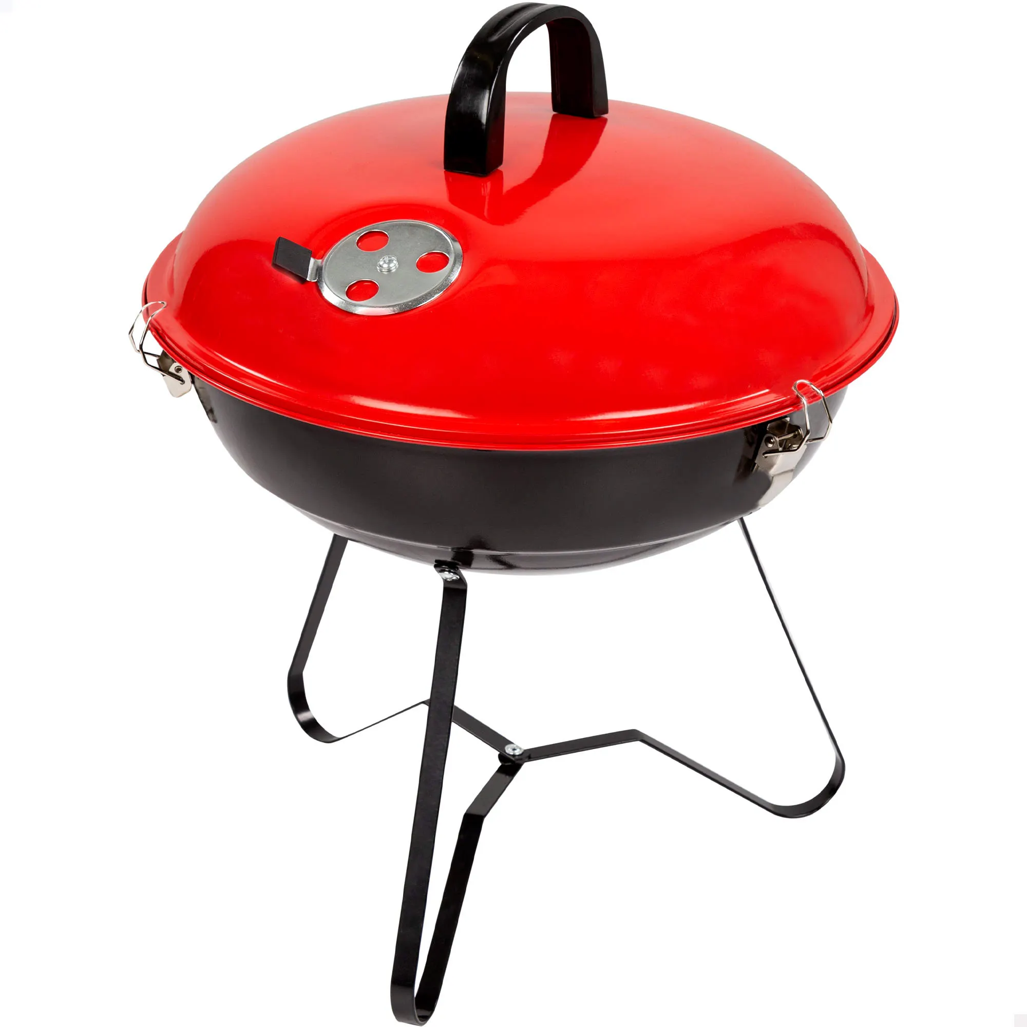 Barbacoa carbón con tapa Aktive