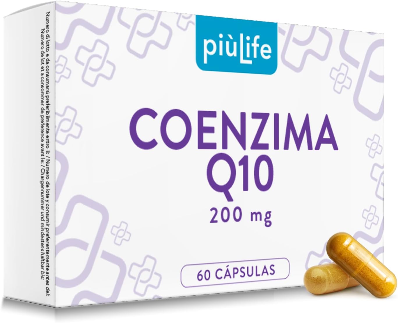 Coenzima Q10 200mg PiùLife, 60 Cápsulas Vegetales, 1 Al Día 🇪🇸