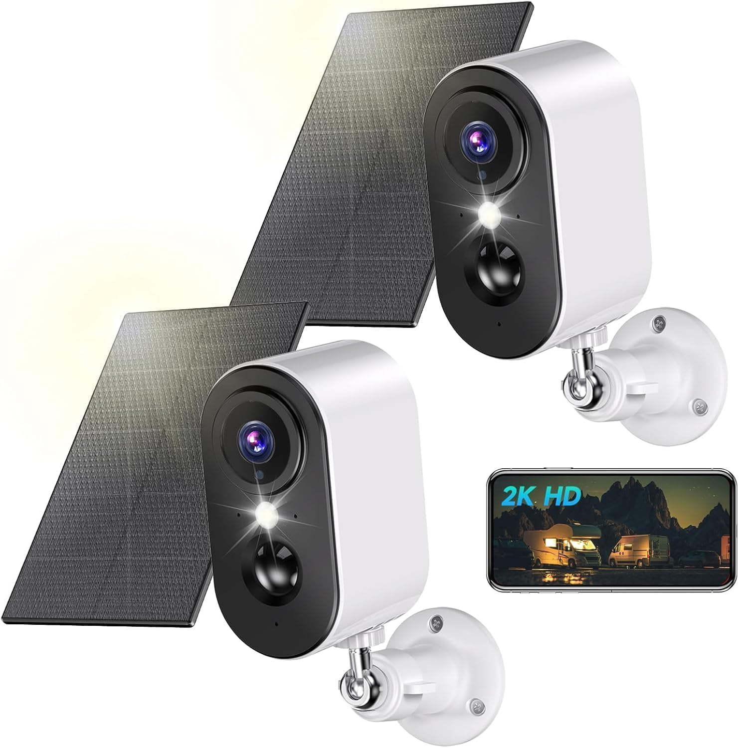 Pack doble de cámaras solares