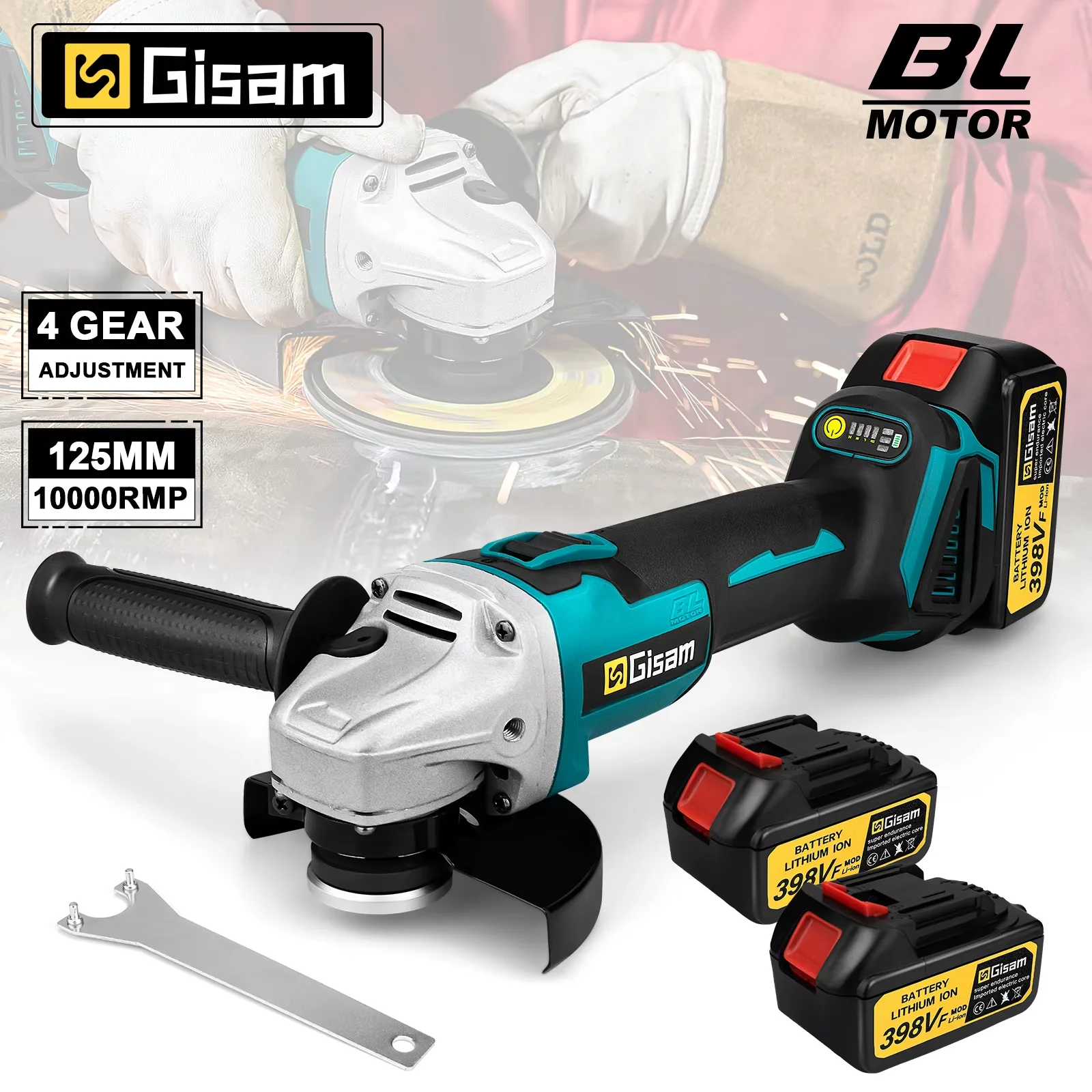 Una amoladora brushless con compatibilidad para baterías Makita
