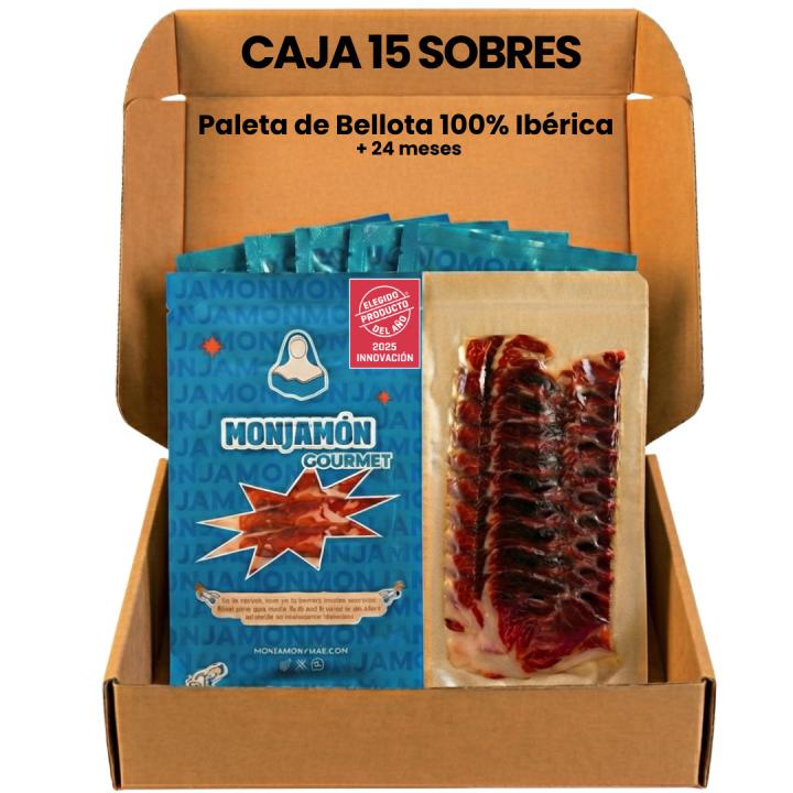 15 SOBRES DE Sagrada PALETA DE BELLOTA 100% IBÉRICA 24 meses PREMIUM - Pata Negra - 8