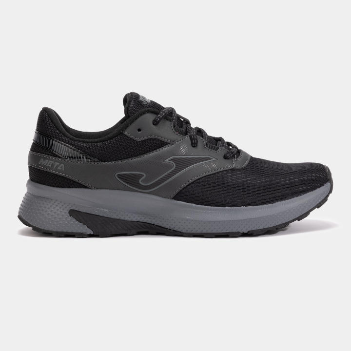 Joma Meta 2501 Zapatillas Running Hombre - Negro Gris Transpirable con Malla VTS y Me