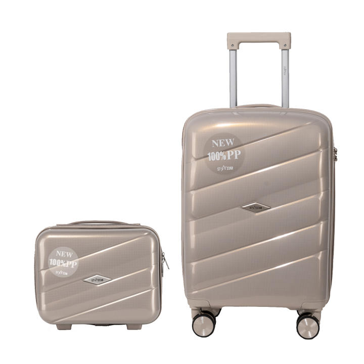 S7 STAR Juego de 2 maletas de viaje, Báscula de equipaje, Carcasa Ligera de PC, Asa c