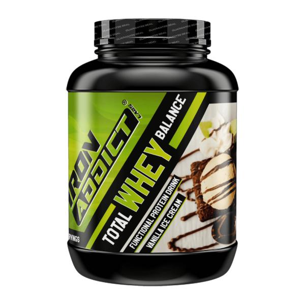 Whey Protein 1.8Kg Iron Addict Labs - Proteína de Suero de Leche de Máxima Calidad+Co