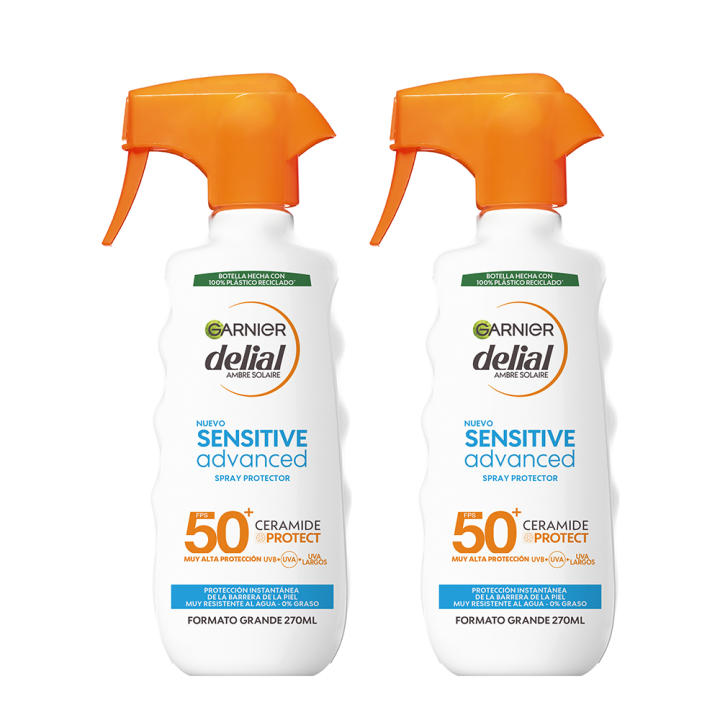 GARNIER  Delial Spray Protector Sensitive Advanced Adultos crema solar para pieles cl
