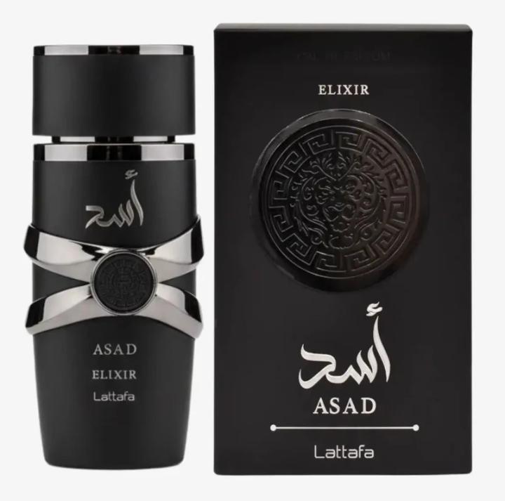 Lattafa Asad Elixir Perfume Hombre 100ml - Fragancia Ambarada Especiada, Elegante y D