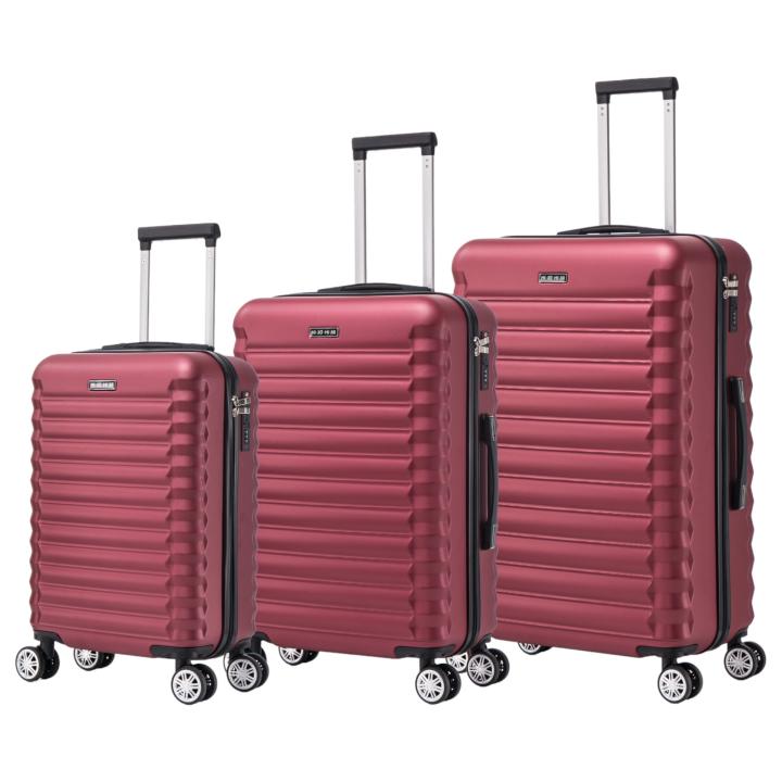 Mikomika Conjunto de Maletas de Viaje Elegantes - Carcasa ABS Ligera, Ruedas Giratori