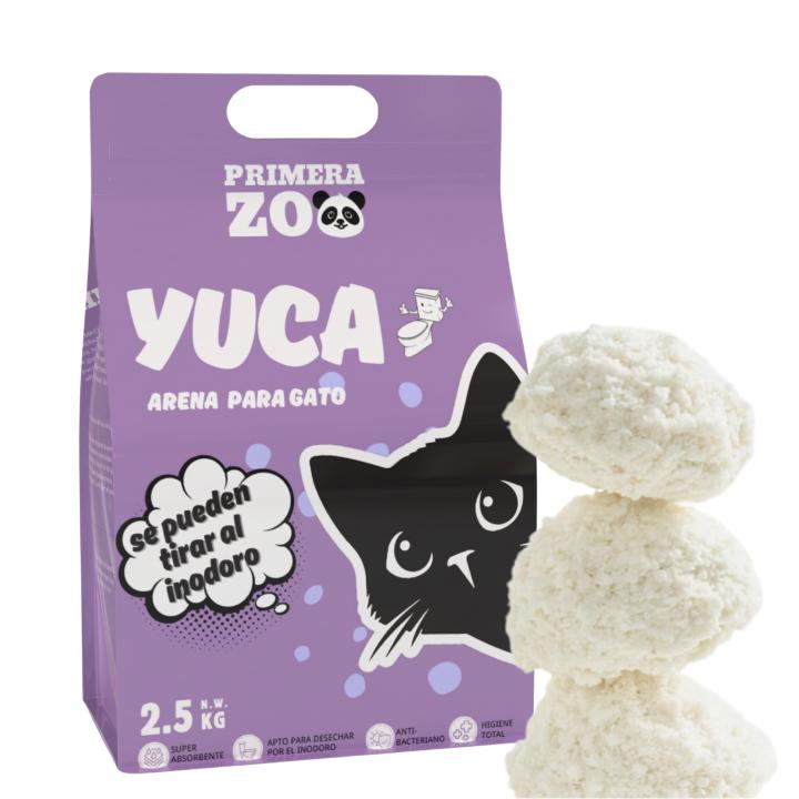 Primerazoo, Arena de Yuca Natural, Súper Absorbente, Súper aglomeración y Sin Polvo, 