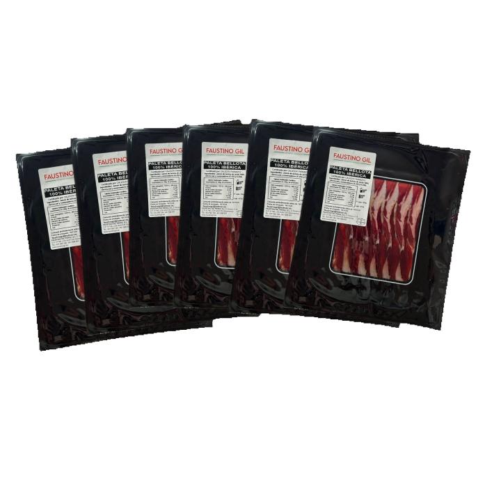 PALETA BELLOTA 100% IBERICA - 6 Sobres de  100g - Elaboración tradicional - Ibéricos 