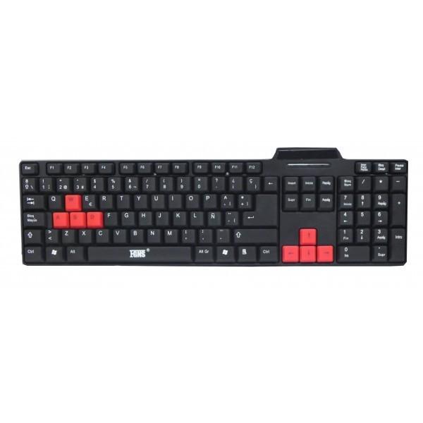 FGNS. Teclado USB con Ñ para PC ,Anti-Liquidos ,Teclado con Cable usb para PC, Laptop