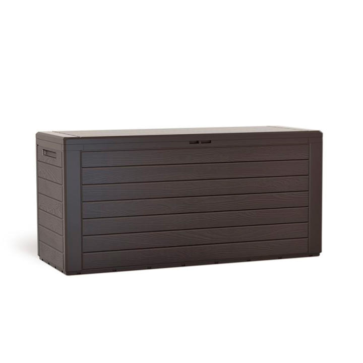 Baúl de jardín 280 litros PROSPERPLAST Boardebox de plástico en color ocre oscuro 116