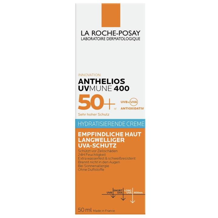 LA ROCHE-POSAY - Anthelios UVMune 400 Crema Solar Hidratante para Piel Sensible Sin P