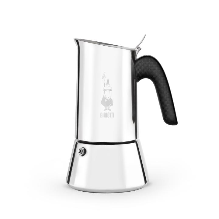Bialetti Venus Cafetera Italiana Acero Inoxidable 18/10 - Plata 2/4/6/10 Tazas - Comp