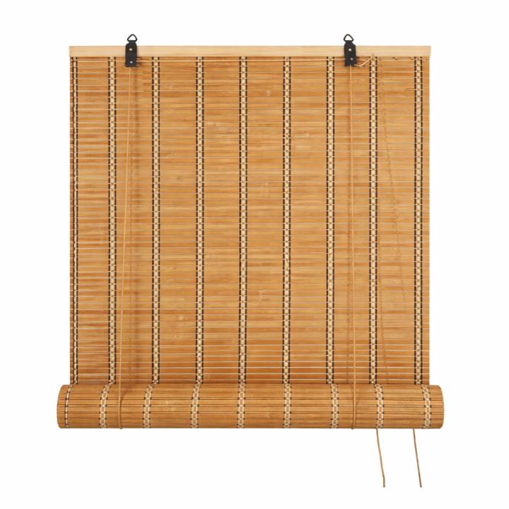 Persiana Enrollable Bambú Natural,Estor de bambú,Toldo Vertical,Balcón Privacidad Cor