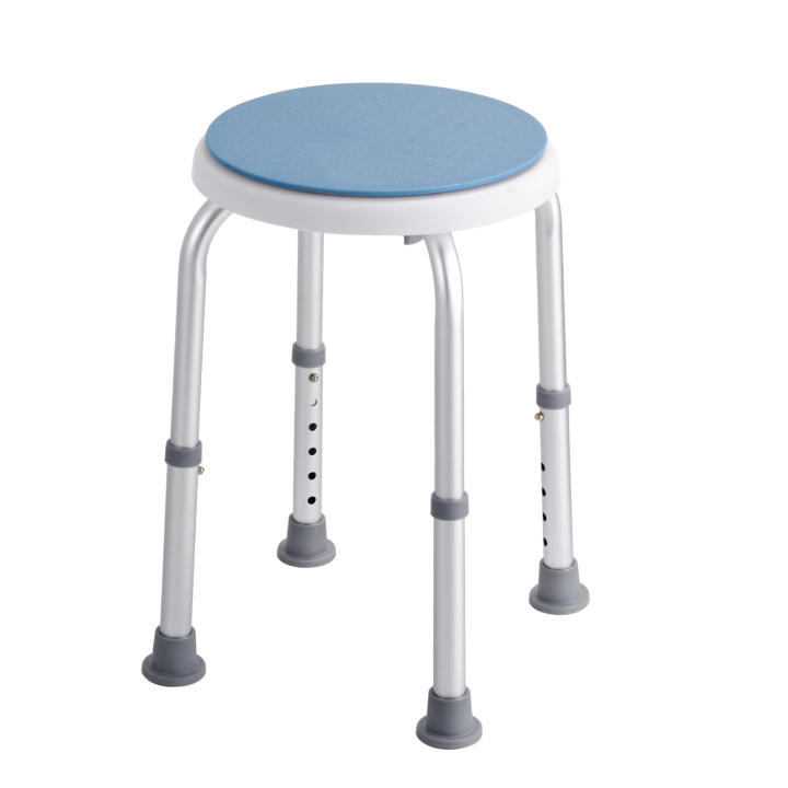 SucceBuy Silla de ducha, 360 °   Asiento giratorio, taburete de baño de altura ajusta