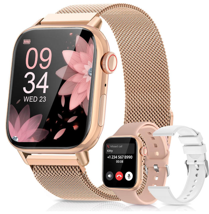 Reloj Inteligente AMOLED de 2.05 Pulgadas Tracking de Ciclos Menstruales Llamadas Blu