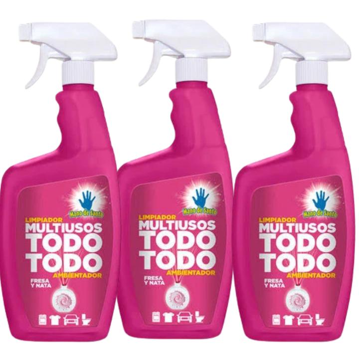 Pack económico de limpiador multiusos en spray Santo Hand - Limpiador multiusos con a