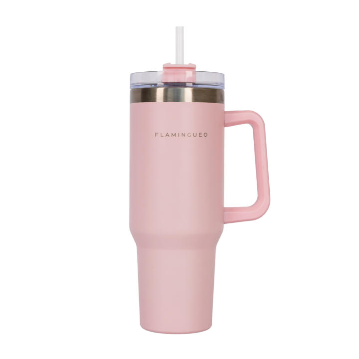 Flamingueo Termo Acero Inoxidable 1.18L - Botella Térmica Café Mantiene Caliente 10h 