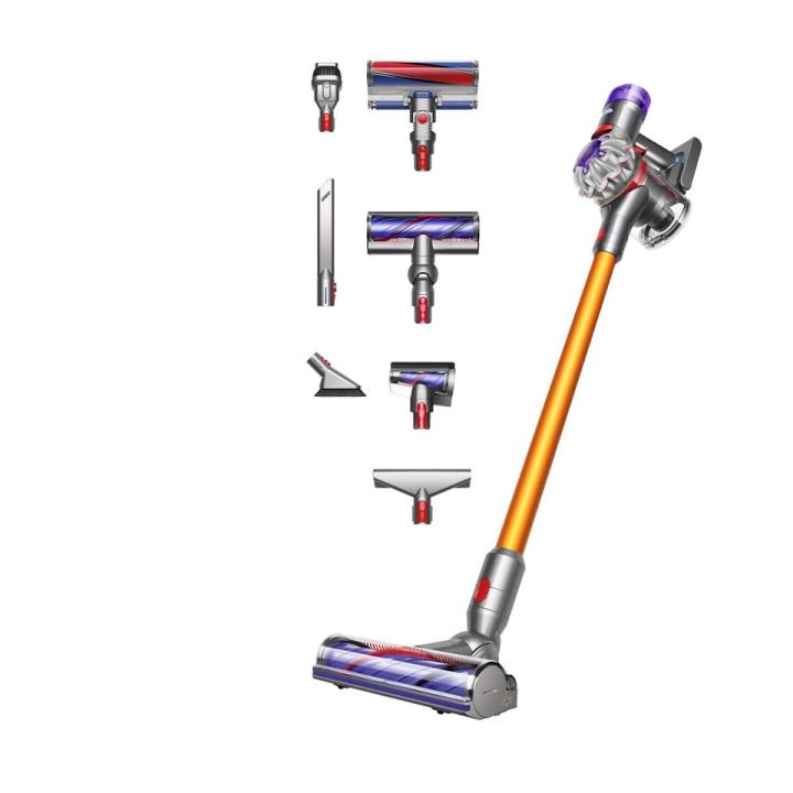 Dyson V8 Absolute Aspiradora sin Cable Plata/Amarillo - Compacta y Potente con Desenr