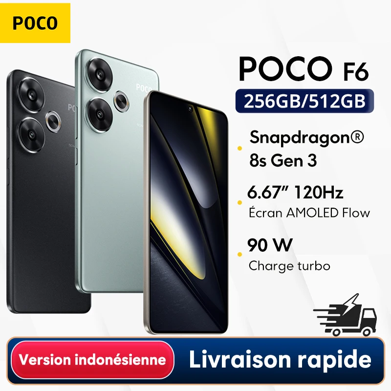 POCO F6 5G Versión Indonesiana, Teléfono Celular con Sistema de Cámara de 50MP con OI