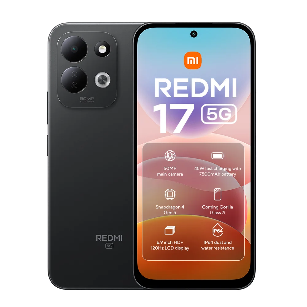 Xiaomi Redmi 17 5G Versión Global Smartphone, NFC, sistema de cámara doble AI de 50MP