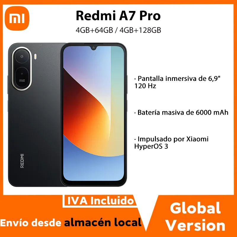Versión Global Xiaomi Redmi A7 Pro Smartphone, Batería de 6000 mAh, Pantalla de 6.9 P
