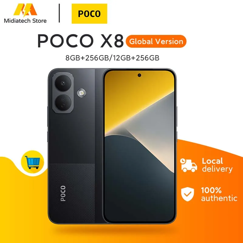 Versión global del POCO X8, teléfono inteligente con procesador Snapdragon 6s Gen 4, 